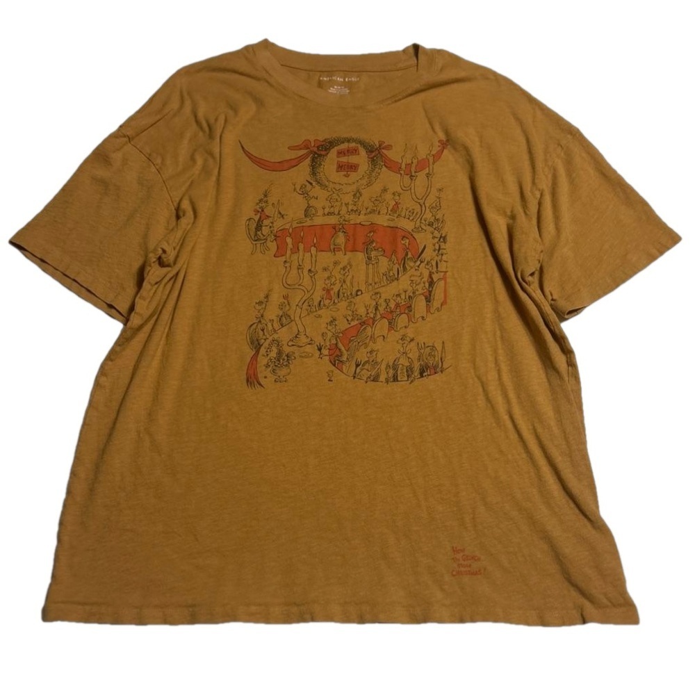 AMERICAN EAGLE “How The Grinch Stole Christmas” Short Sleeve Tee